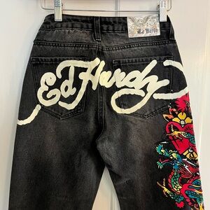 Ed Hardy Jeans with Art